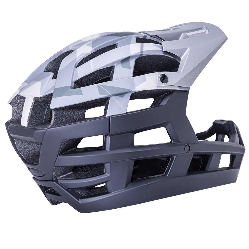 Kali Invader 2.0 Enduro Helmet - Camo Matt Gray-Black - Image 3