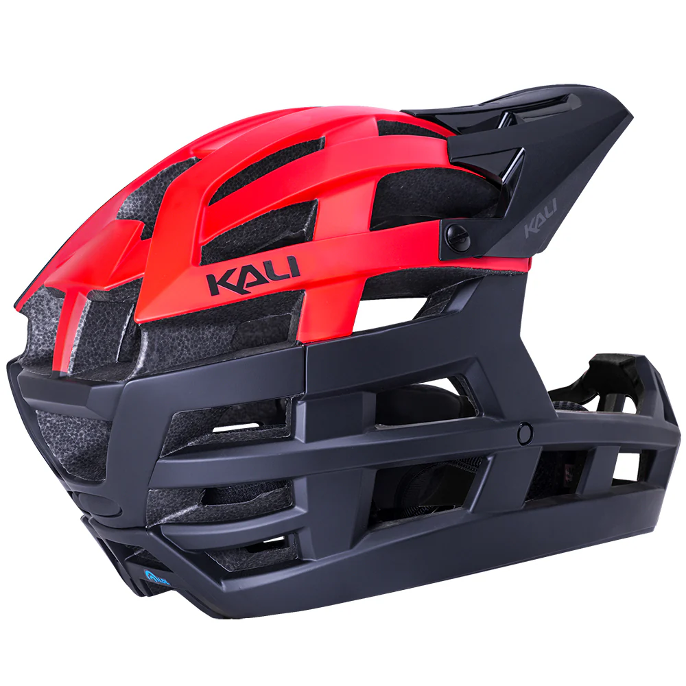 Kali Invader 2.0 Enduro Helmet - Matt Black-Red - Image 3
