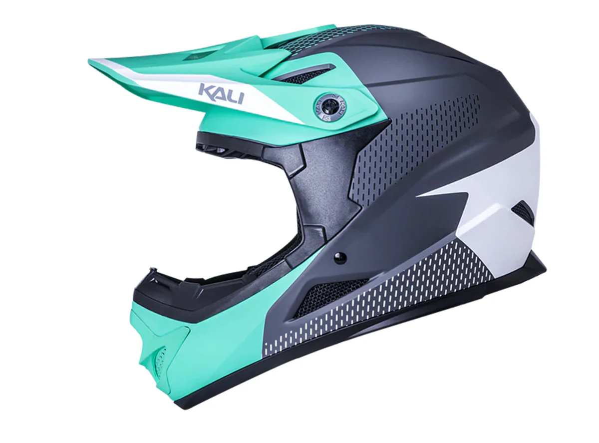 Kali Zoka Full Face Helmet - Dash Matt Seafoam-Gray - Image 2