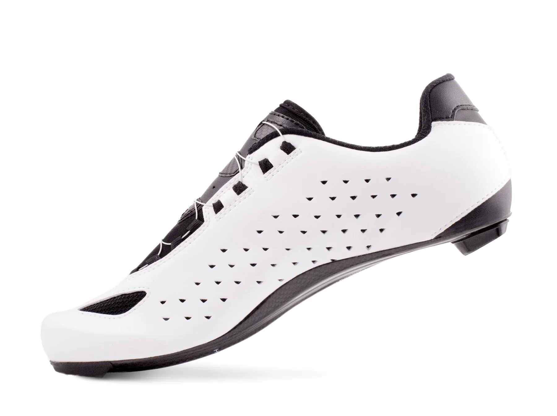 Lake CX219 Road Shoe - Wide - White-Black - Image 3