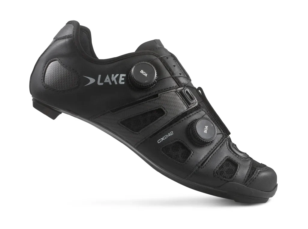 Lake CX242 Road Shoe - Black-Silver