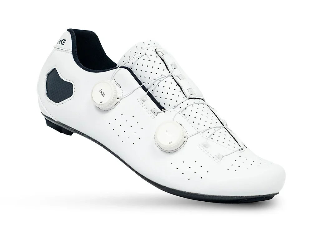 Lake CX333 Road Shoe - Womens - White Clarino - Image 2