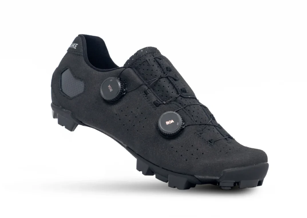 Lake MX333 MTB Shoe - Wide - Black-Silver - Image 2