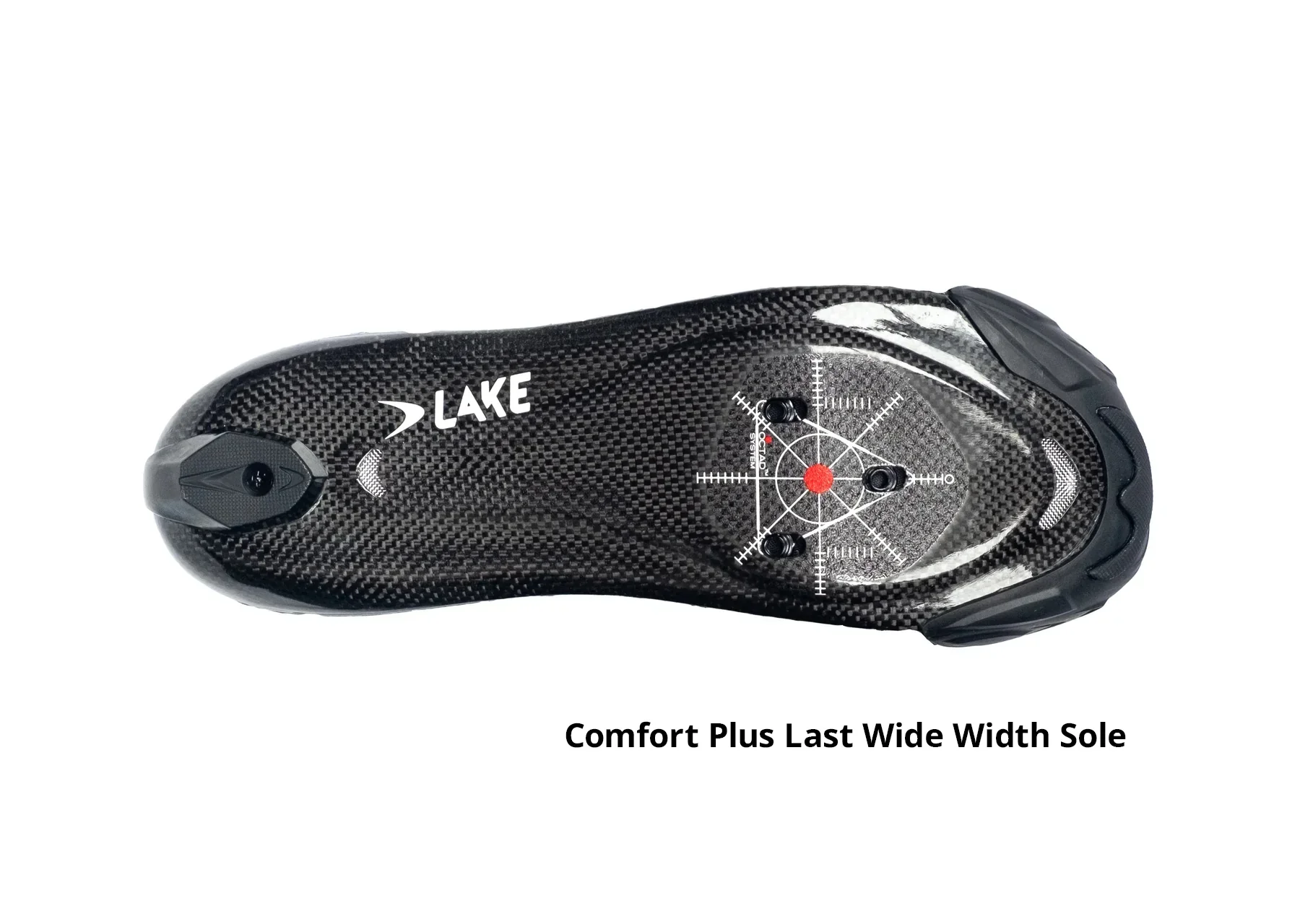 Lake TX224 Comfort Plus Triathlon Shoe - White-Black - Image 4