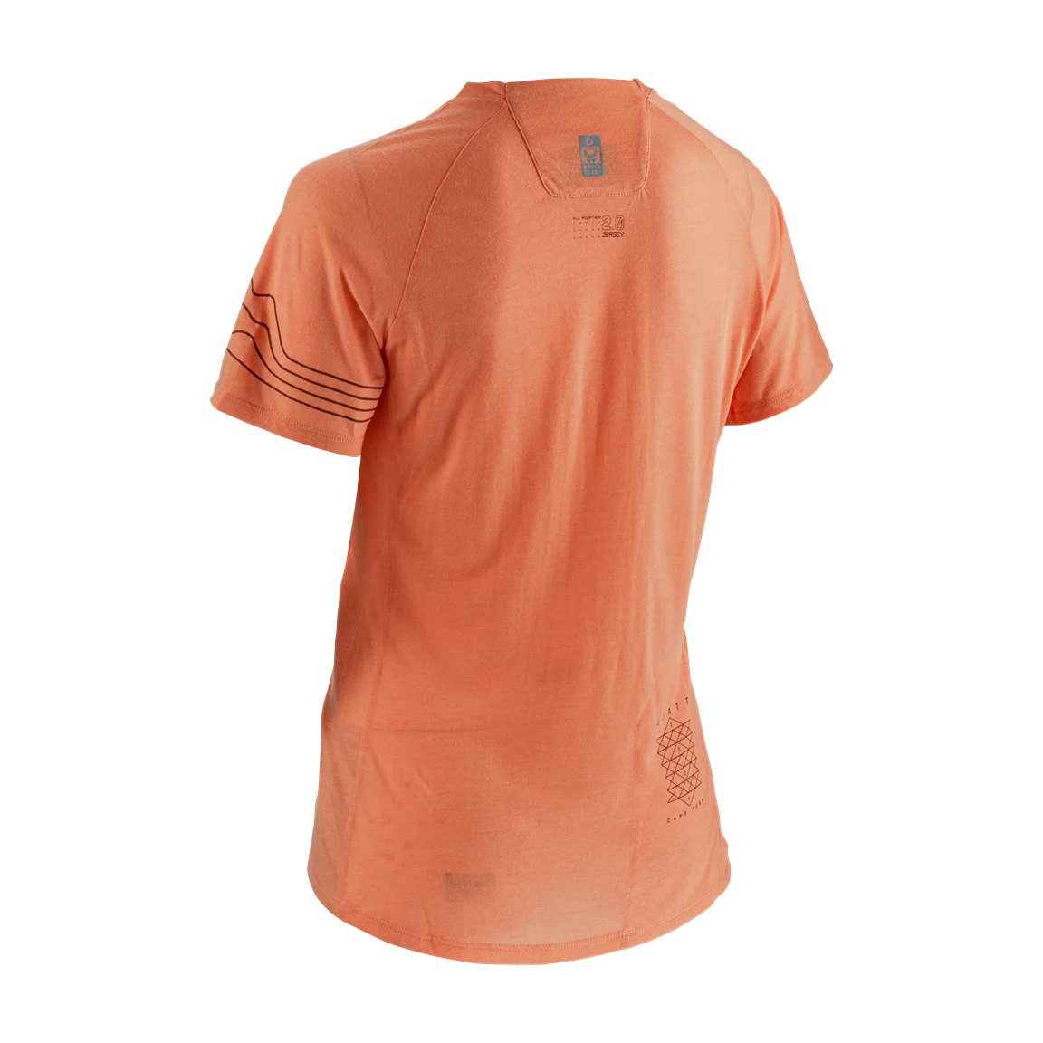 Leatt AllMtn 2.0 Short Sleeve MTB Jersey - Womens - Peach - 2023 - Image 2