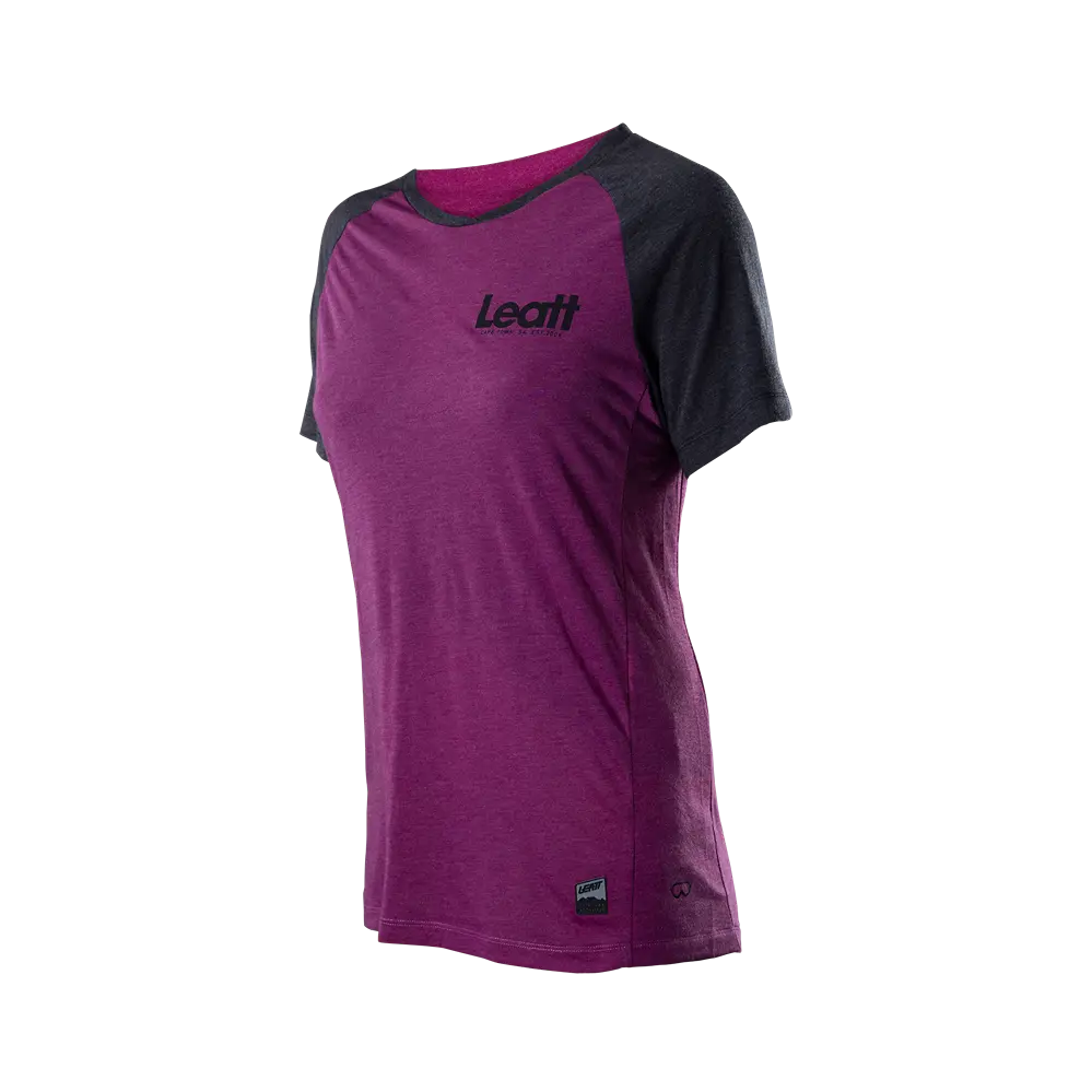 Leatt AllMtn 2.0 Short Sleeve MTB Jersey - Womens - Purple - 2024 - Image 5