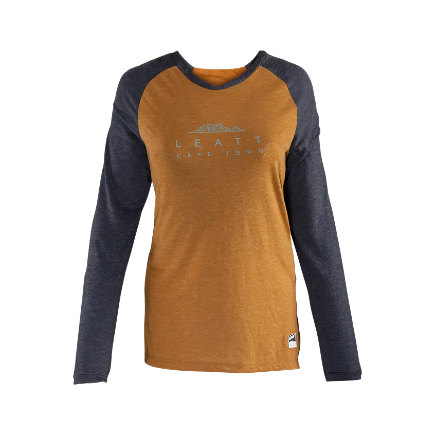 Leatt AllMtn 3.0 Long Sleeve MTB Jersey - Womens - Peanut - 2024 - Image 3