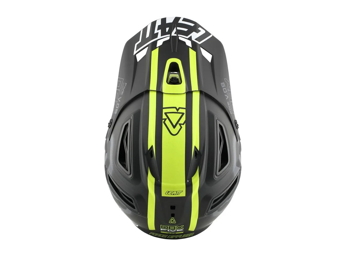 Leatt DBX 5.0 V09 Full Face Helmet - Black-Yellow - Image 2