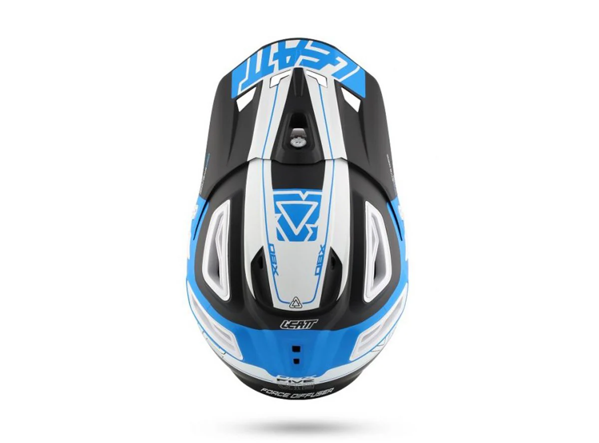 Leatt DBX 5.0 V12 Full Face Helmet - Black-Blue - Image 2