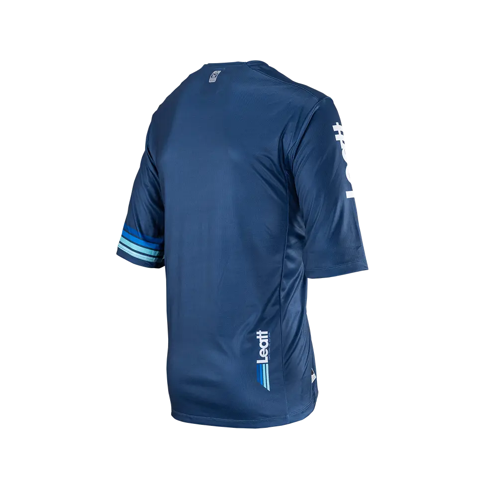 Leatt Enduro 3.0 Short Sleeve MTB Jersey - Denim - 2024 - Image 4