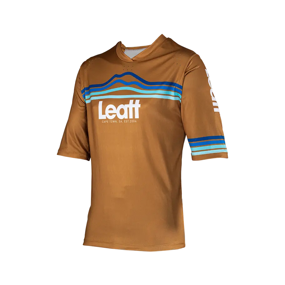 Leatt Enduro 3.0 Short Sleeve MTB Jersey - Peanut - 2024 - Image 3