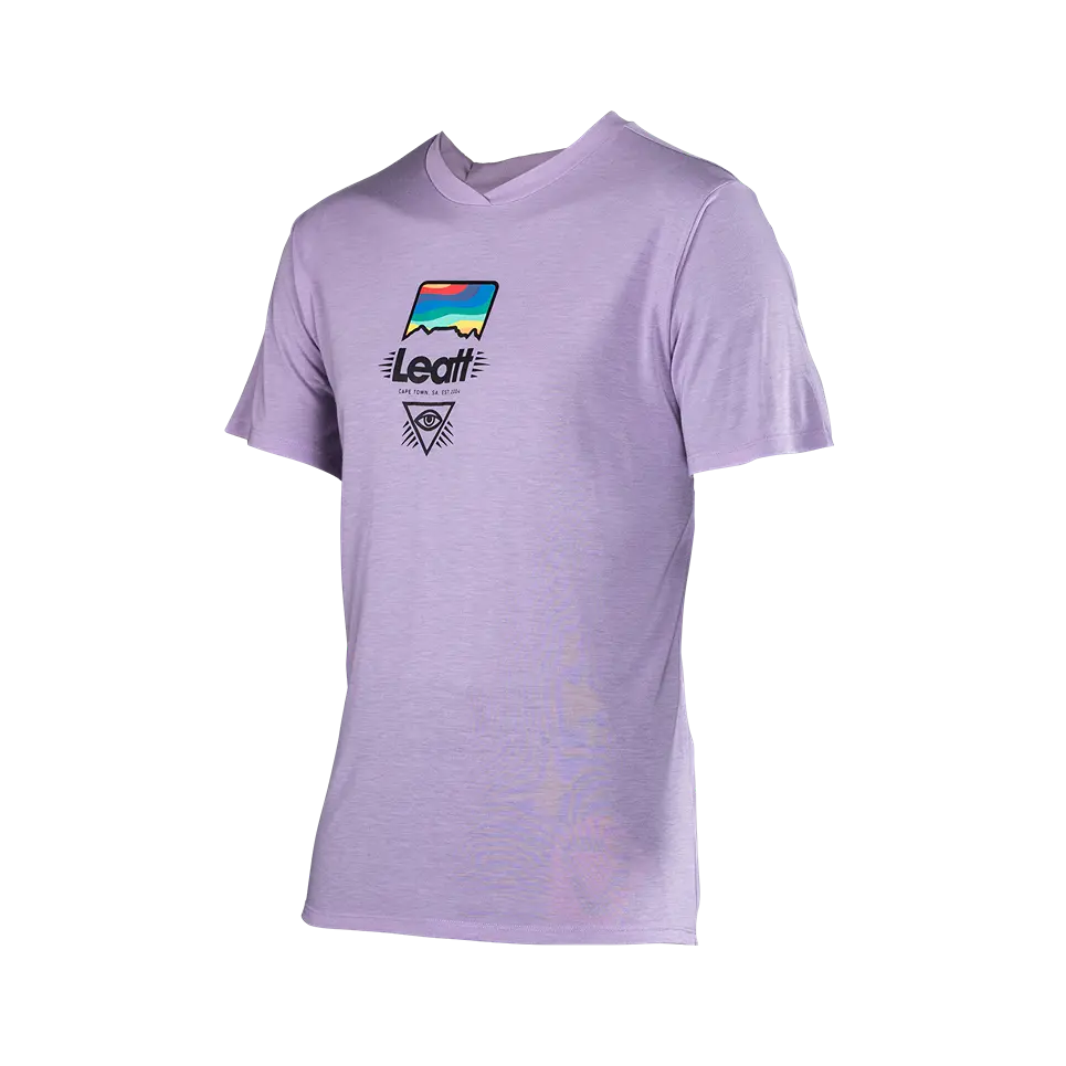 Leatt Gravity 1.0 Short Sleeve MTB Jersey - Lavender - 2024 - Image 2