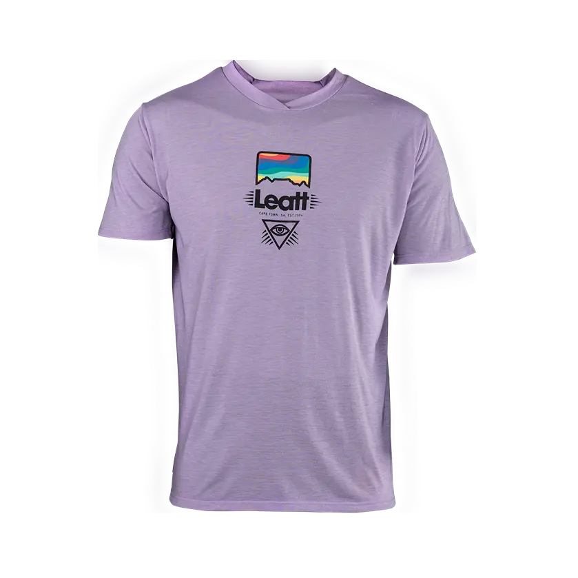 Leatt Gravity 1.0 Short Sleeve MTB Jersey - Lavender - 2024 - Image 3