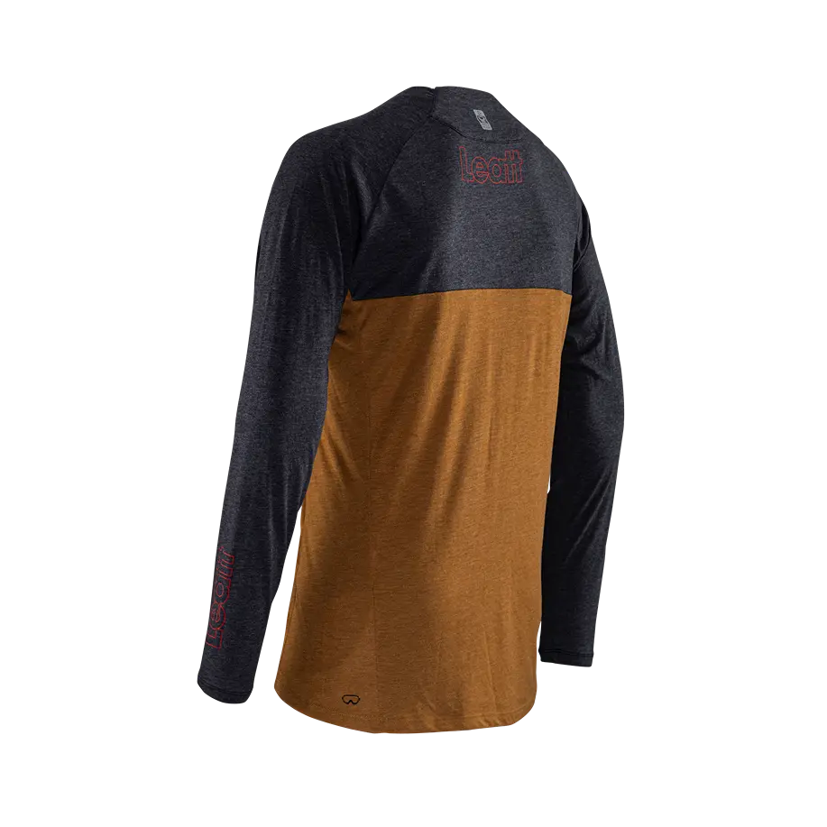 Leatt Gravity 2.0 Long Sleeve MTB Jersey - Peanut - 2024 - Image 3