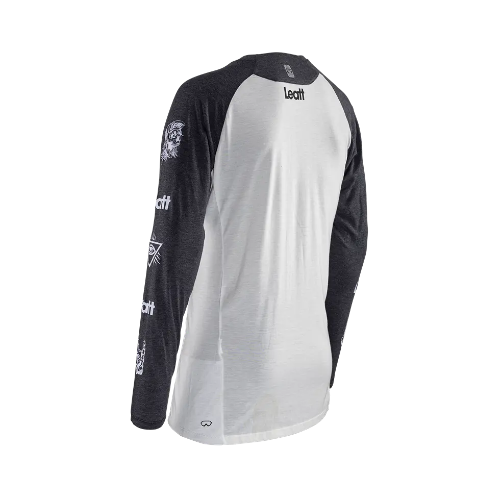 Leatt Gravity 2.0 Long Sleeve MTB Jersey - White - 2024 - Image 3