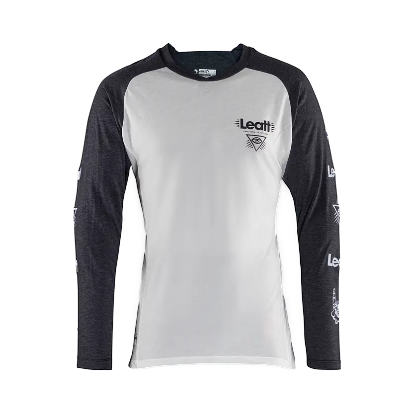 Leatt Gravity 2.0 Long Sleeve MTB Jersey - White - 2024 - Image 4