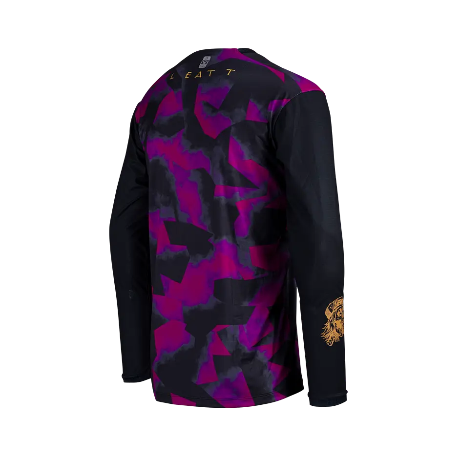 Leatt Gravity 3.0 Long Sleeve MTB Jersey - Purple - 2024 - Image 4