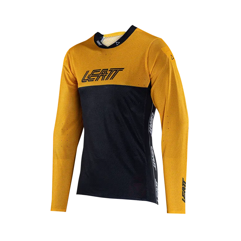 Leatt Gravity 4.0 Long Sleeve MTB Jersey - Gold - 2024 - Image 4