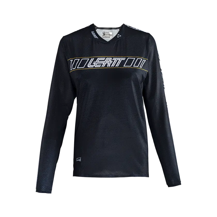 Leatt Gravity 4.0 Long Sleeve MTB Jersey - Womens - Black - 2024 - Image 2