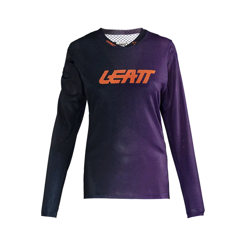 Leatt Gravity 4.0 Long Sleeve MTB Jersey - Womens - Purple - 2024 - Image 2