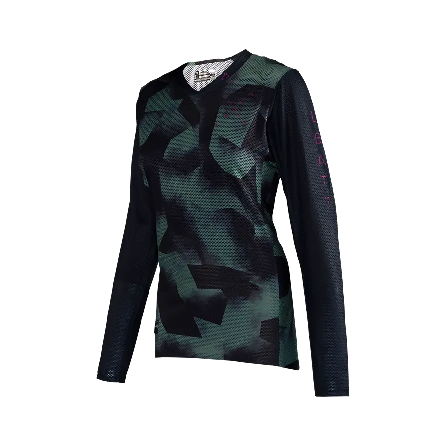 Leatt Gravity 4.0 Long Sleeve MTB Jersey - Womens - Spinach - 2024 - Image 4