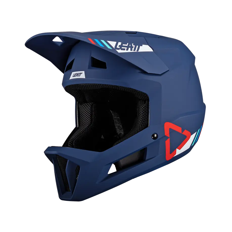 Leatt MTB Gravity 1.0 Full Face Helmet - Blue - 2024 - Image 2