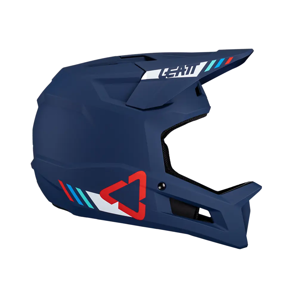 Leatt MTB Gravity 1.0 Full Face Helmet - Blue - 2024 - Image 3
