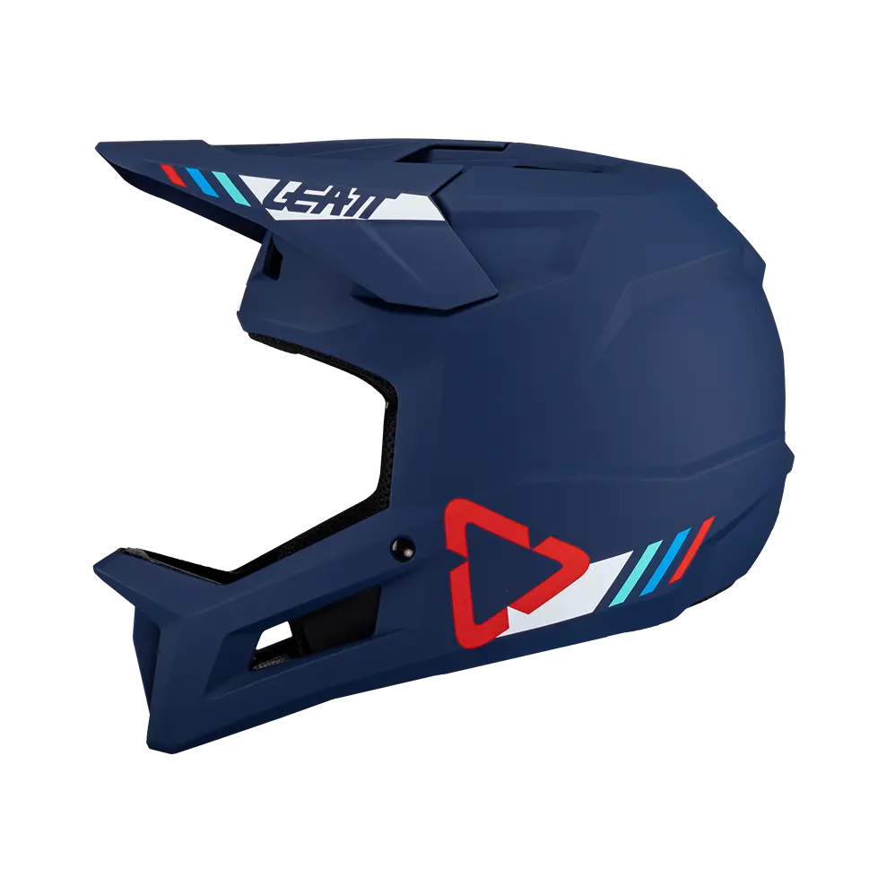 Leatt MTB Gravity 1.0 Full Face Helmet - Blue - 2024 - Image 4