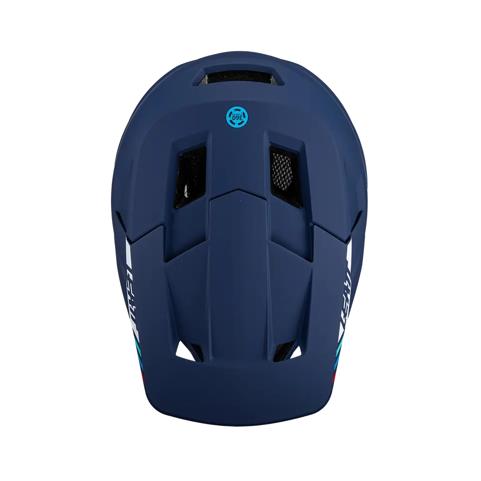 Leatt MTB Gravity 1.0 Full Face Helmet - Blue - 2024 - Image 5