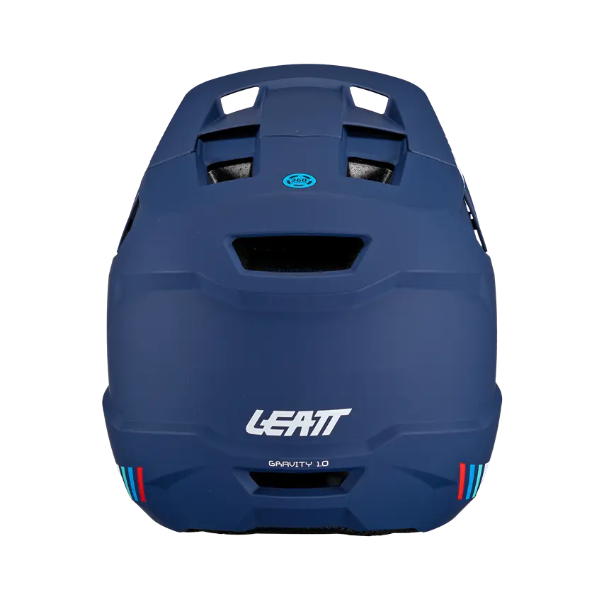 Leatt MTB Gravity 1.0 Full Face Helmet - Blue - 2024 - Image 6