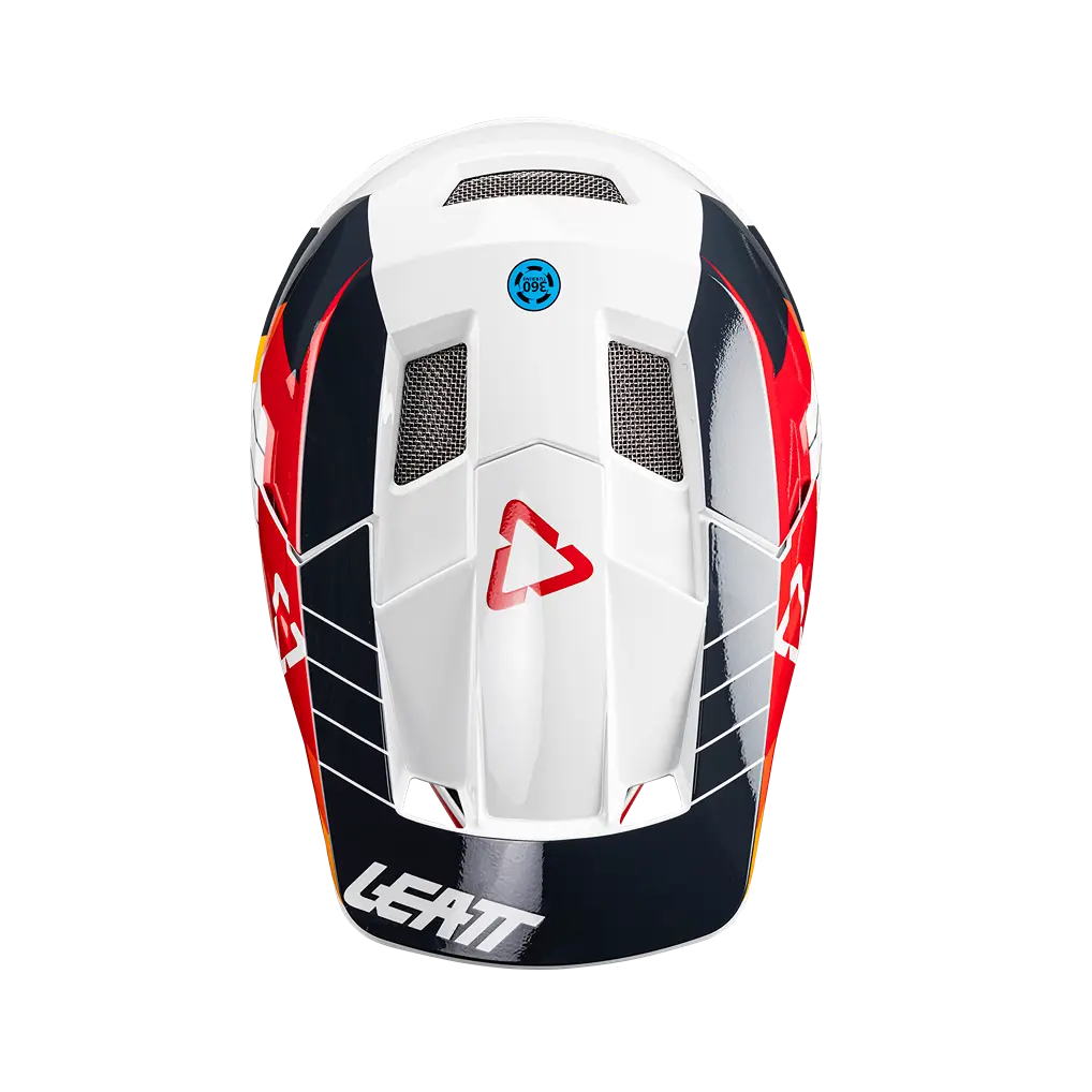 Leatt MTB Gravity 2.0 Full Face Helmet - White-Red - 2024 - Image 5