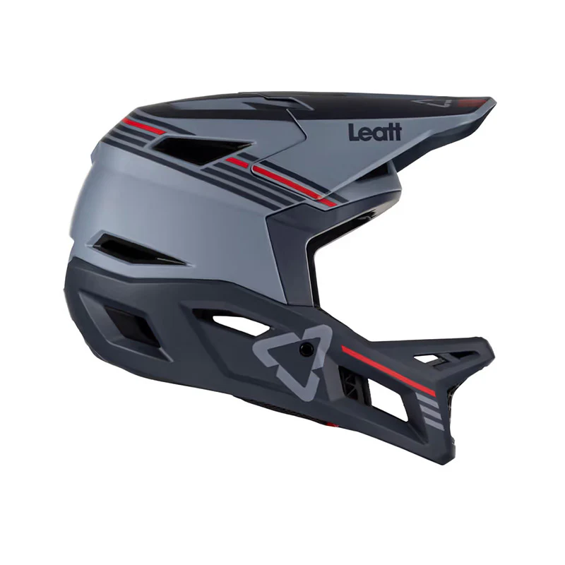 Leatt MTB Gravity 4.0 Full Face Helmet - Titanium - 2023 - Image 2