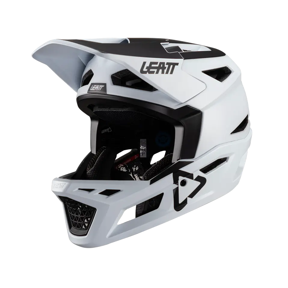 Leatt MTB Gravity 4.0 Full Face Helmet - White - 2024 - Image 2