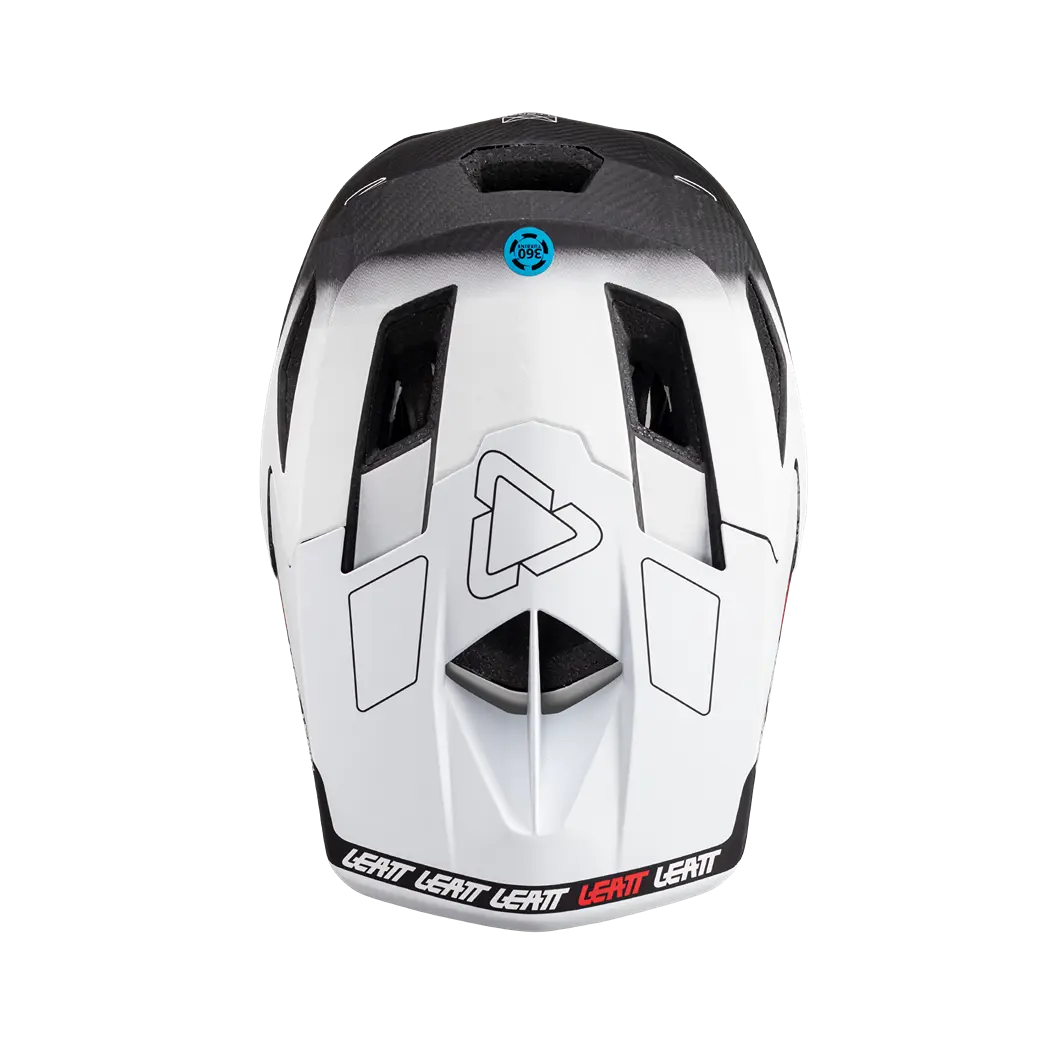 Leatt MTB Gravity 6.0 Carbon Full Face Helmet - White - 2024 - Image 5