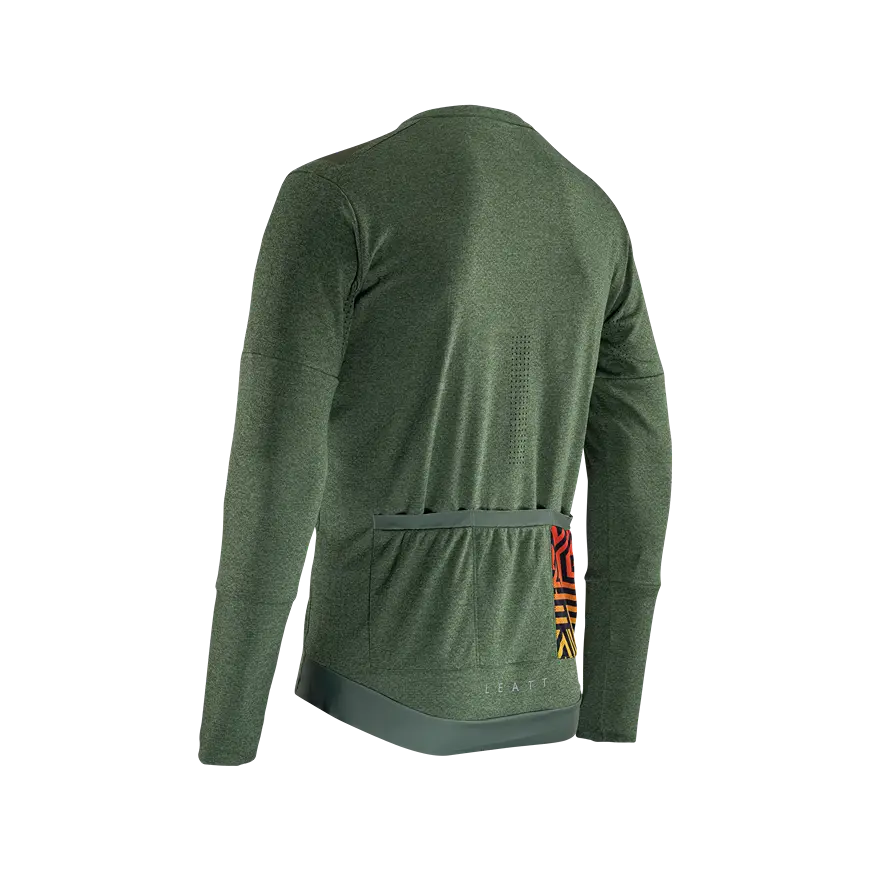 Leatt Trail 4.0 Long Sleeve MTB Jersey - Spinach - 2024 - Image 3