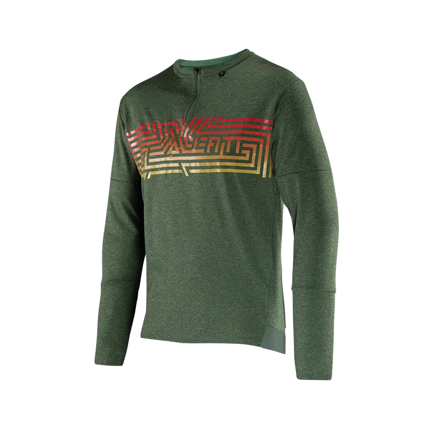 Leatt Trail 4.0 Long Sleeve MTB Jersey - Spinach - 2024 - Image 4