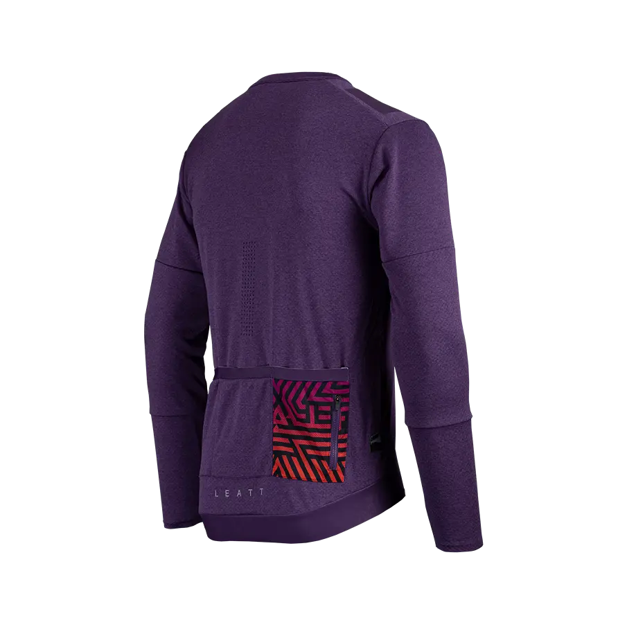 Leatt Trail 4.0 Long Sleeve MTB Jersey - Velvet - 2024 - Image 4