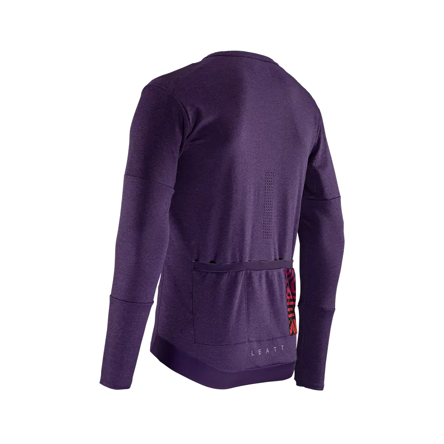 Leatt Trail 4.0 Long Sleeve MTB Jersey - Velvet - 2024 - Image 5