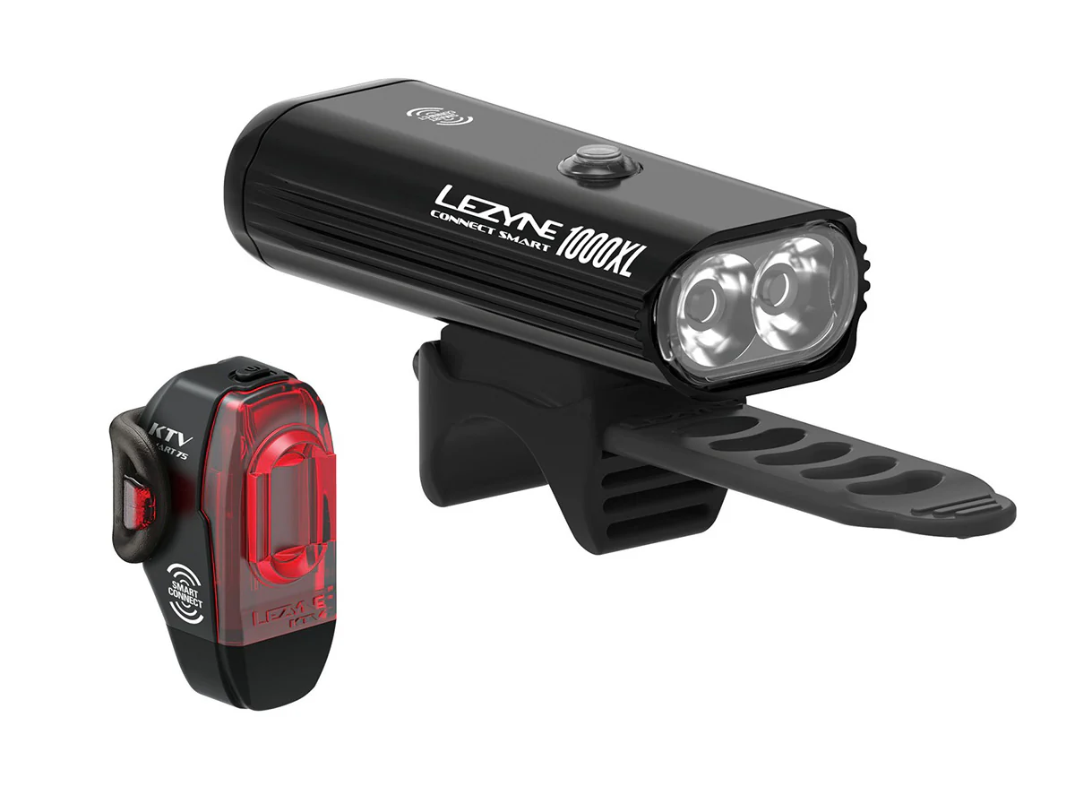Lezyne Connect Smart 1000XL/KTV 75 Smart Light Set