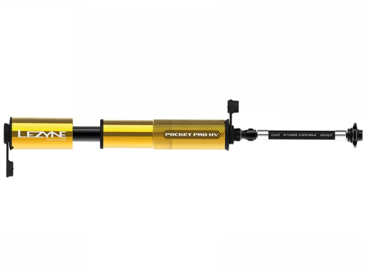 Lezyne Pocket Pro HV Mini Pump – Special Edition - Gold - Image 2