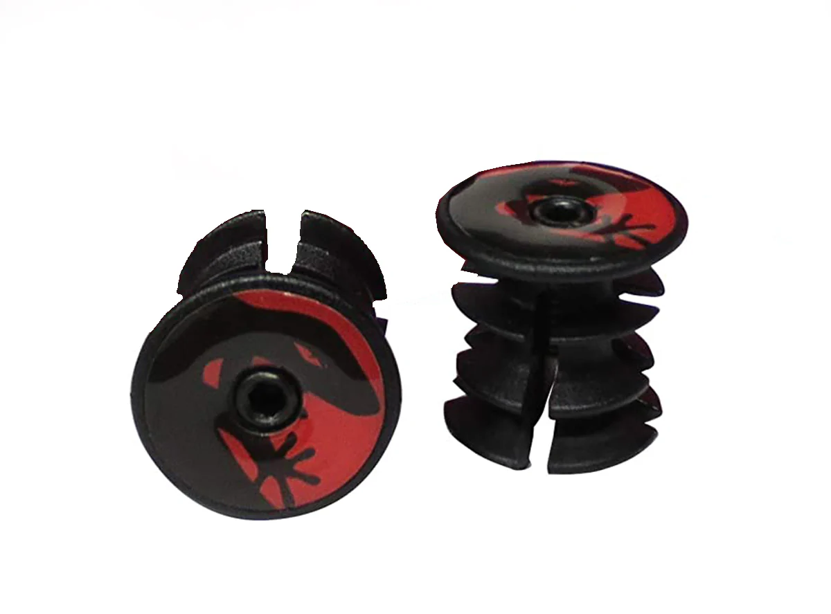 Lizard Skins DSP Bar Tape Plugs - Crimson Red