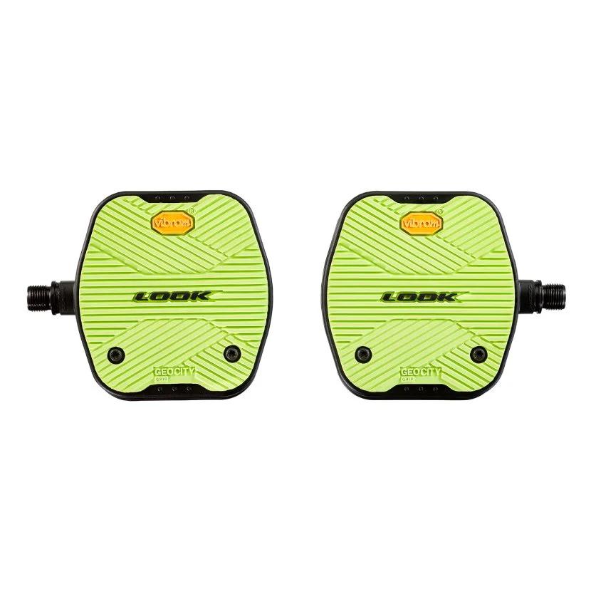 Look Geo City Grip Flat Pedals - Lime - Image 2
