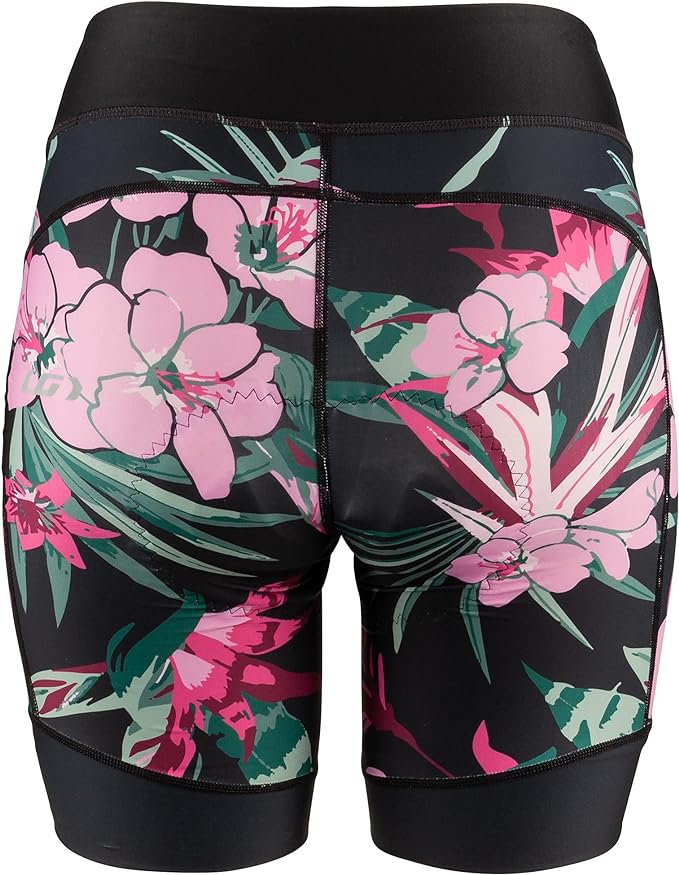 Louis Garneau Neo Power Art Motion 7 Cycling Short - Womens - Black Flower - Image 2