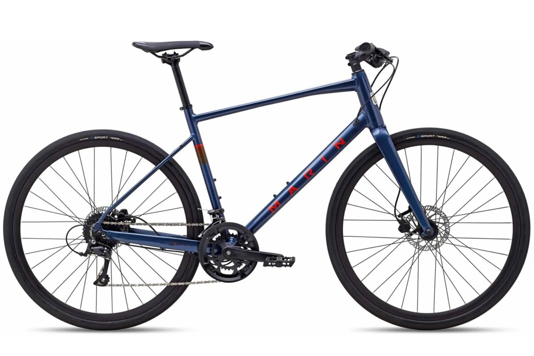 Marin Fairfax 3 700 Fitness Road Bike - Blue-Orange