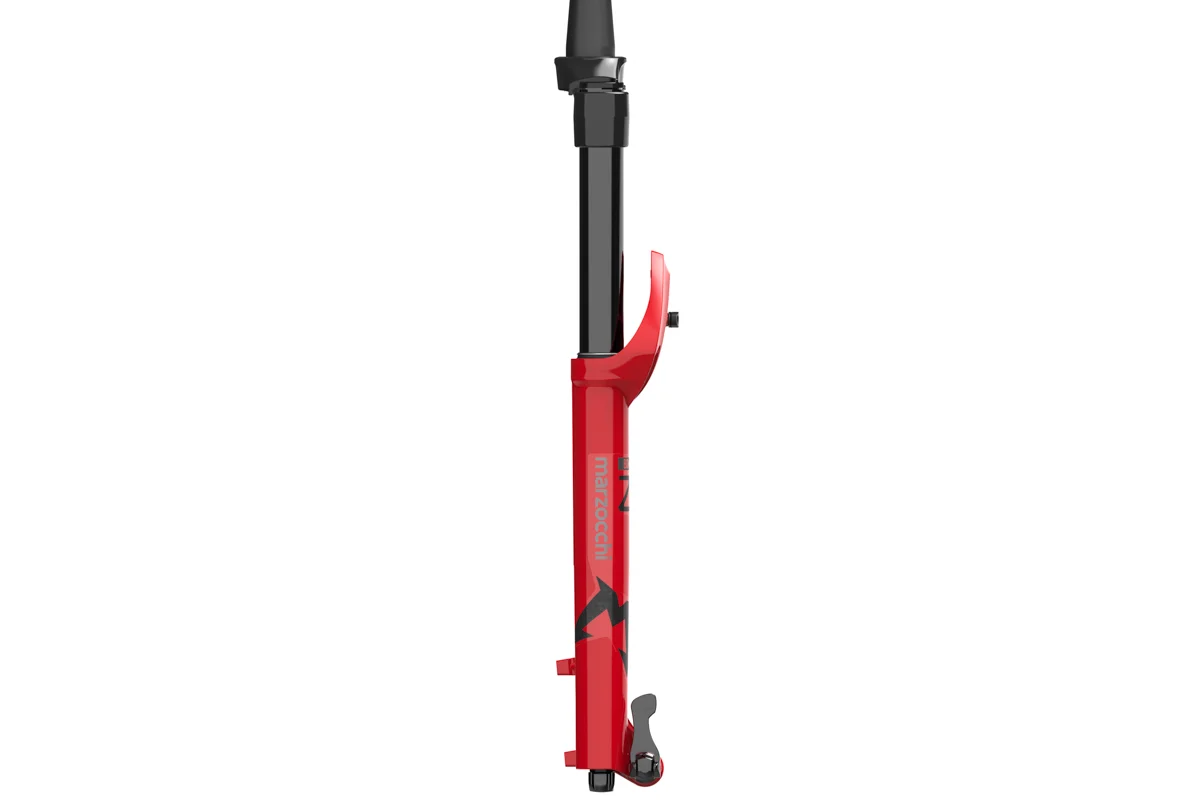 Marzocchi Bomber Z1 160 29 15QRx110 - Gloss Red-Clear Logo - Image 3