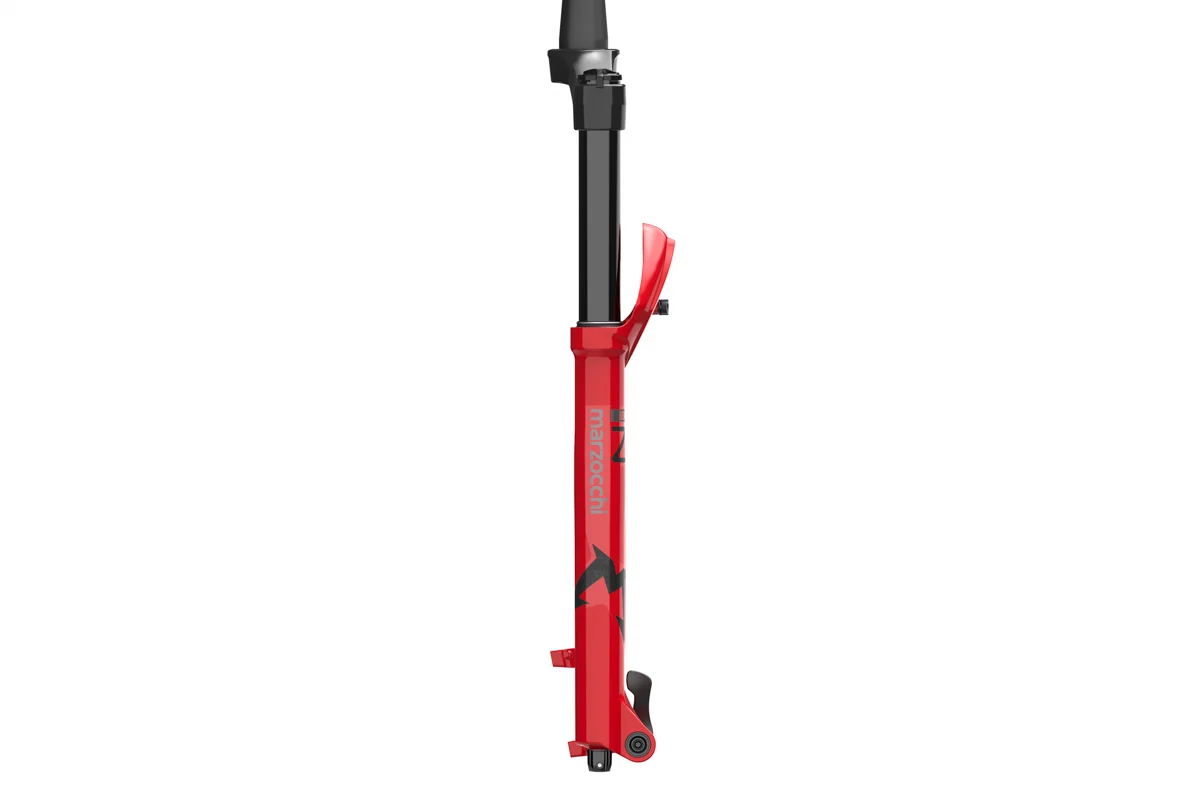 Marzocchi Bomber Z2 140 29 15QRx110 - Gloss Red-Clear Logo - Image 3