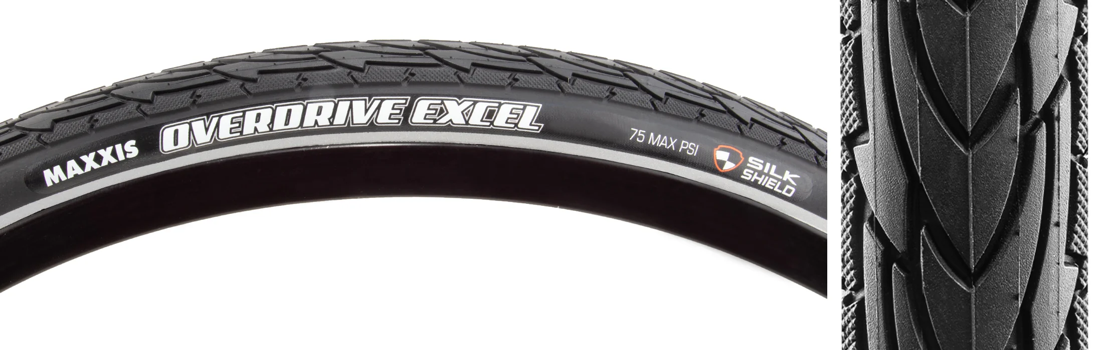 Maxxis Overdrive Excel 700c Touring Wire Tire - Black - Image 2