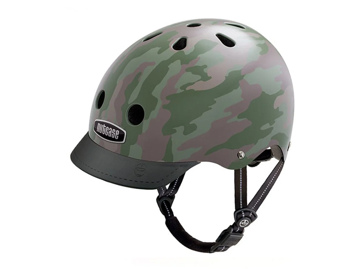 Nutcase Surplus Matt Street Helmet - Green Camo