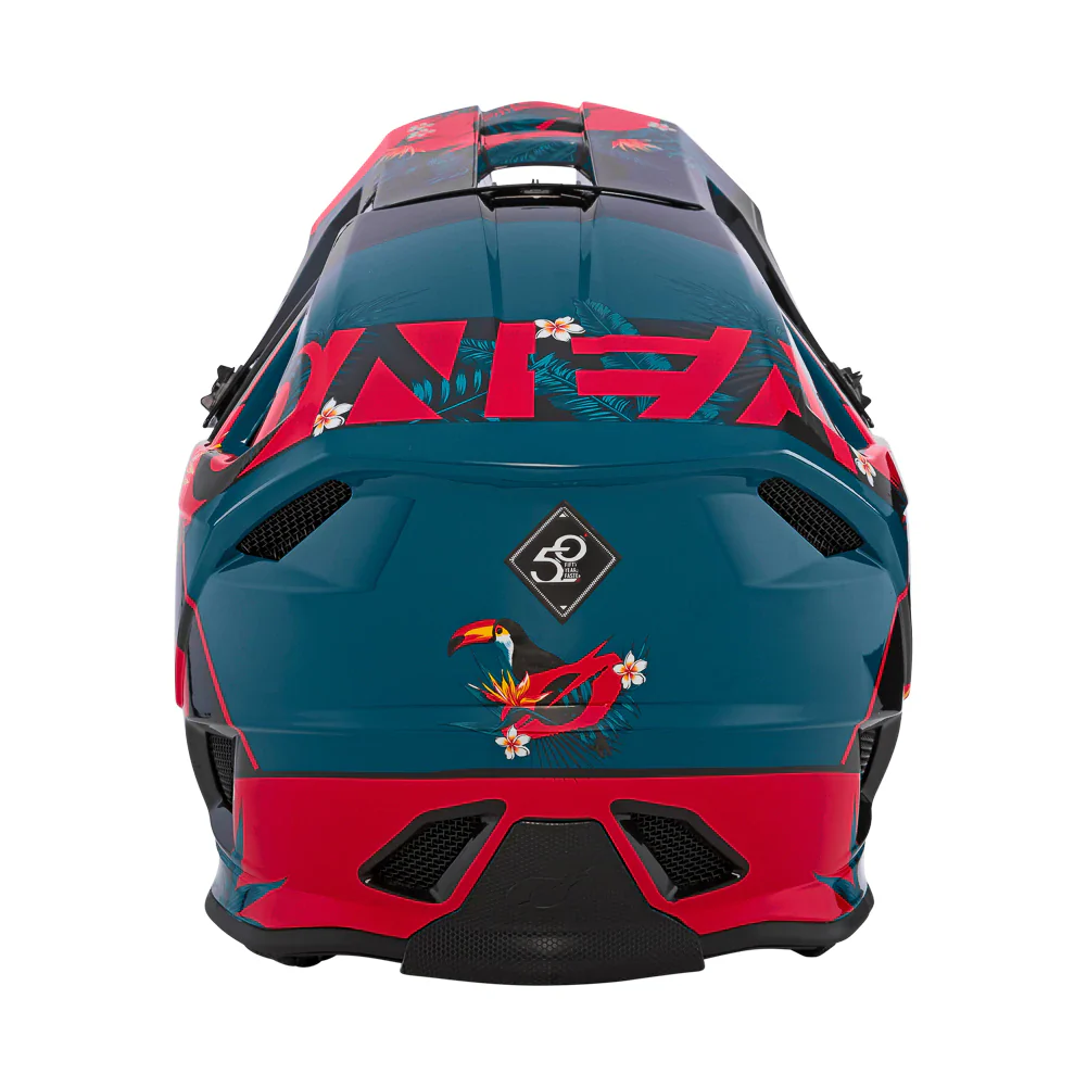 O'Neal Blade Polyacrylite Full Face Helmet - Rio - Red - Image 3