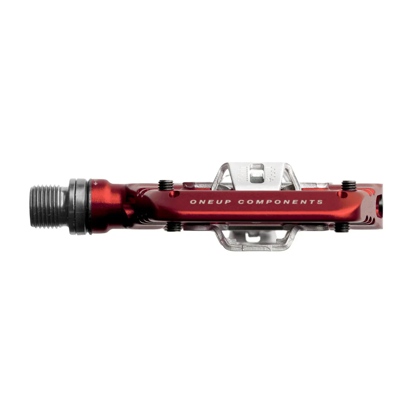OneUp Clip MTB SPD Pedals - Red - Image 5